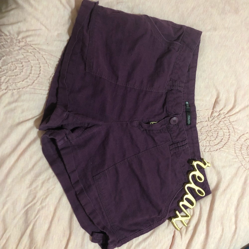 4/25 sale Maurice's Purple relaxed fit shorts